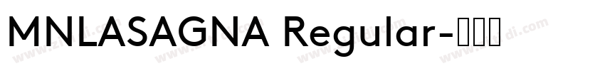 MNLASAGNA Regular字体转换